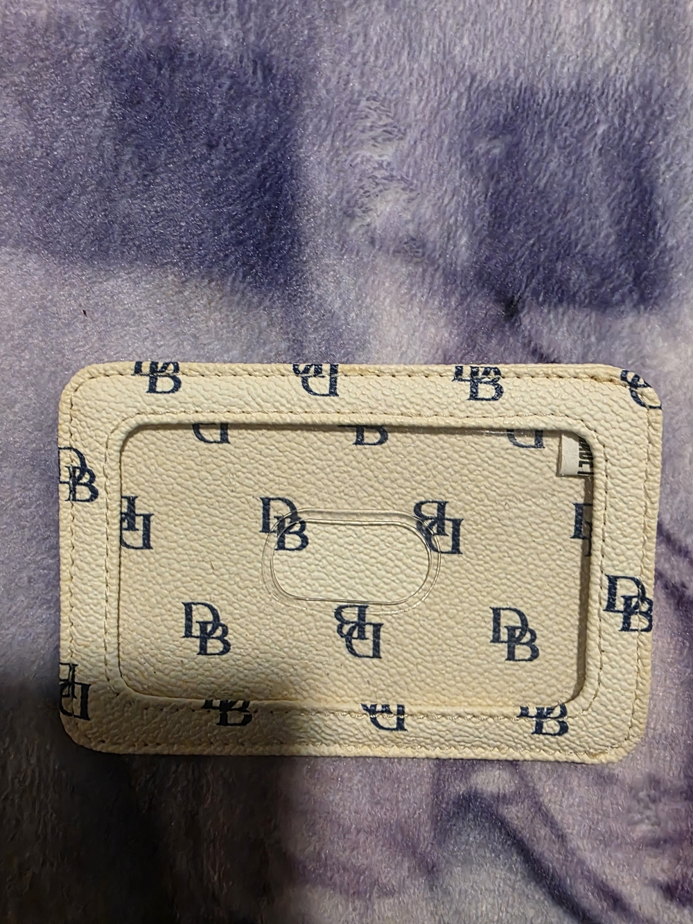 Dooney & Bourke Cream Logo Tote with Matching Wallet, Wristlet and Cardholder - Picture 2 of 13